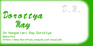 dorottya may business card